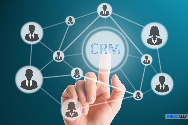 A CRM network diagram, representing software like Keap and its alternatives