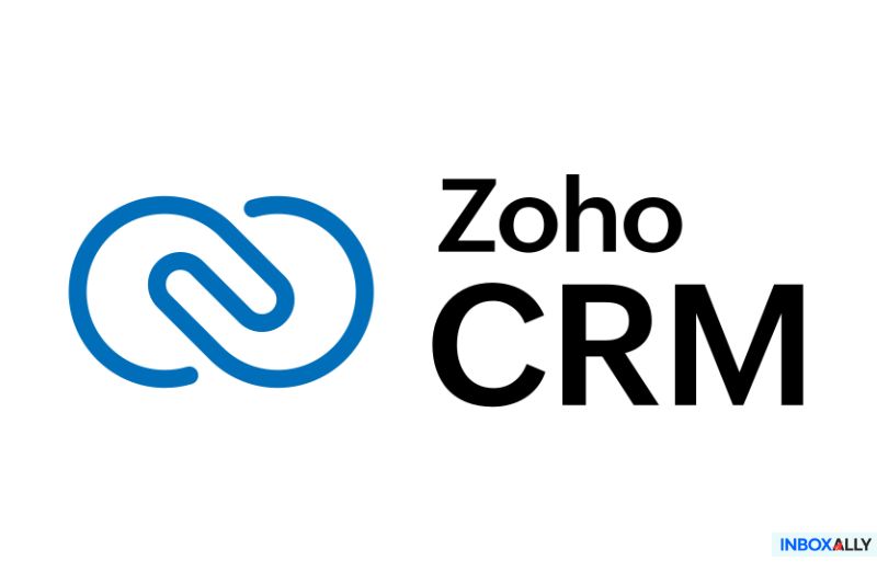 The Zoho CRM logo, Keap alternative for business CRM.